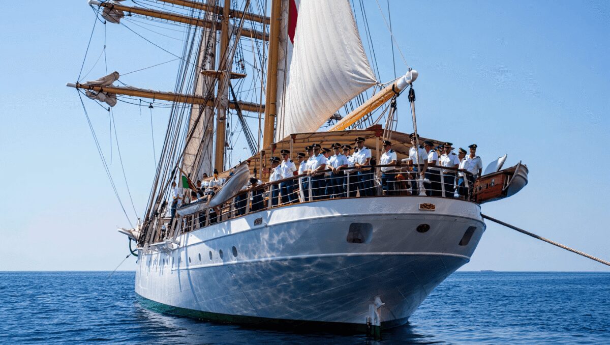Tutti a bordo della Vespucci