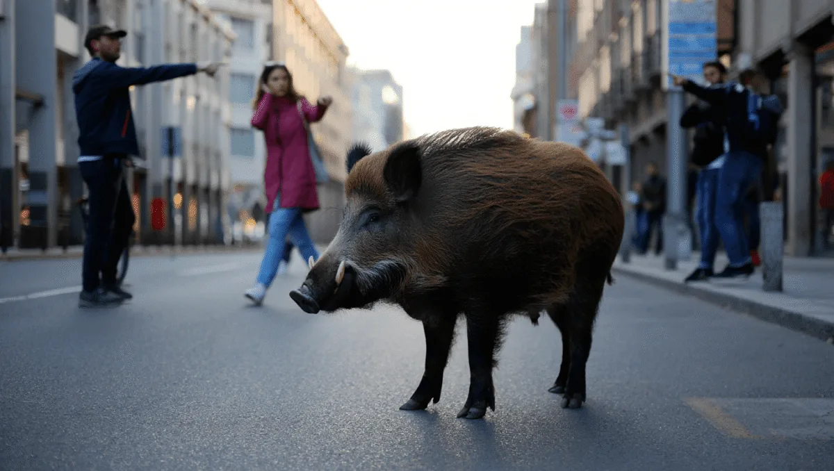 Cinghiale nel centro di Iglesias, nuova segnalazione in via Roma