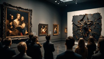 Da Caravaggio a Burri, la superficie lacerata
