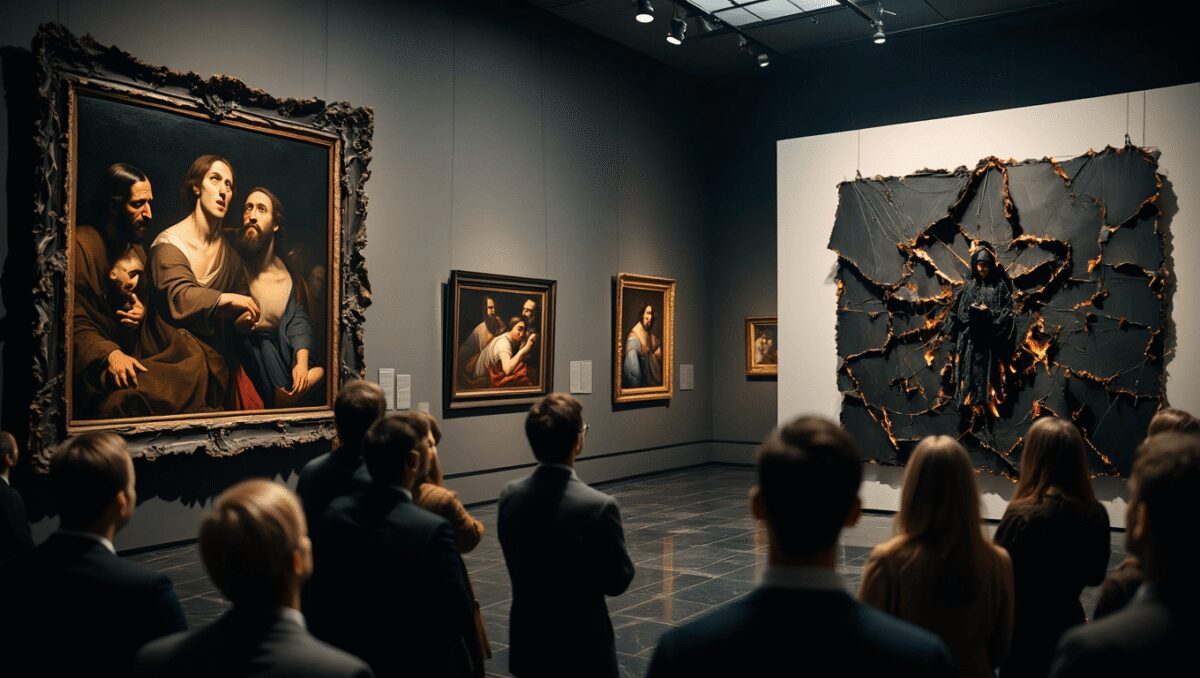 Da Caravaggio a Burri, la superficie lacerata