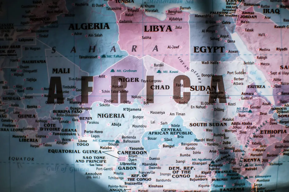 Mappa dell'Africa con i principali Paesi coinvolti nella proposta italiana di centri migranti